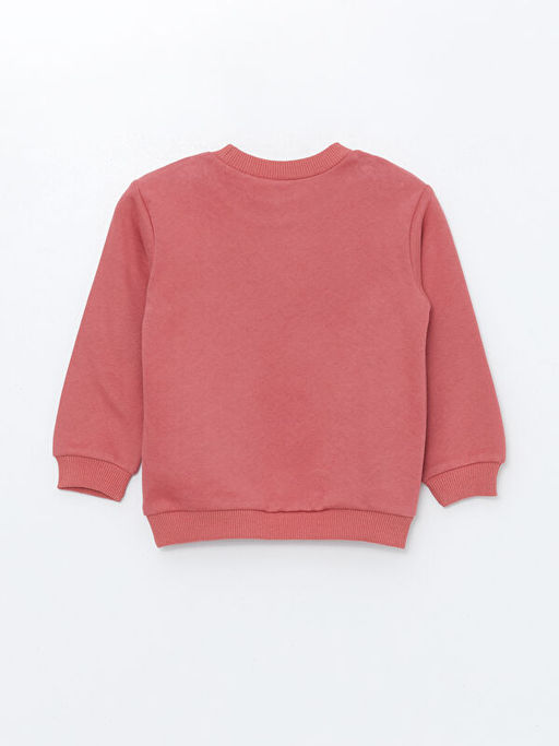 Bisiklet Yaka Bask?l? K?z Bebek Sweatshirt ve E?ofman Alt 2li Tak?m - Waikiki фото 3