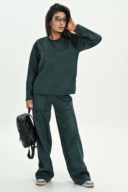 Брюки из мягкой эко замши