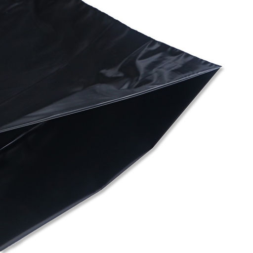 Цена за 50 шт. Пакет полиэтиленовый с вырубной ручкой, 64×60+8 60 мкм Черный