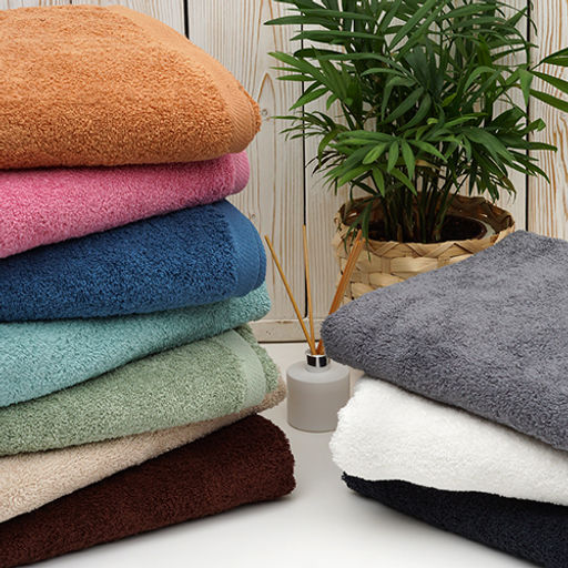 Махровое полотенце GINZA 70х140, 100% хлопок, 450 гр./кв.м. Сирень - Традиция фото 9