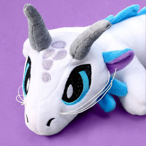 Мягкая игрушка Дракон большой, белый - POMPOSHKI фото 3