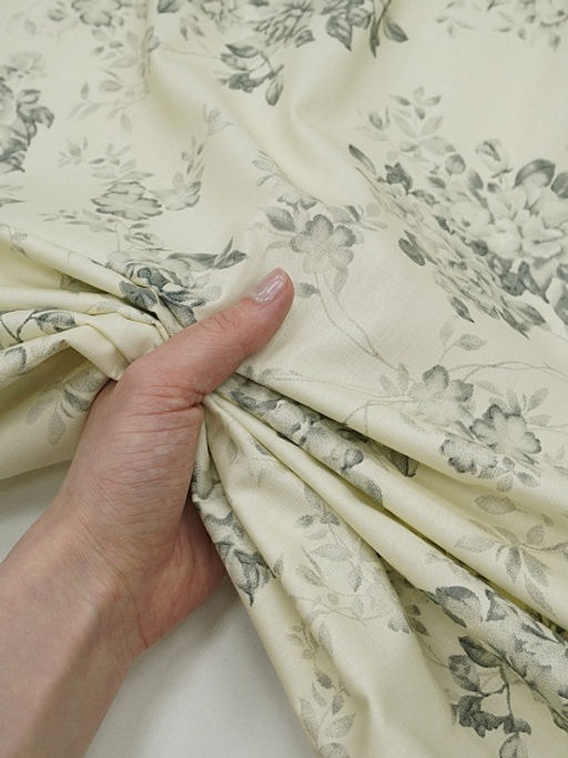 Сатин Винтажный романс цв.серый, ш.2.5м, хлопок-100%, 115гр/м.кв - Купава фото 5