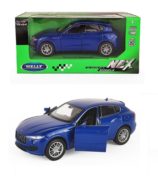 Welly. Машинка 1:32 "Maserati Levante" пруж. мех., синий арт.39892CW