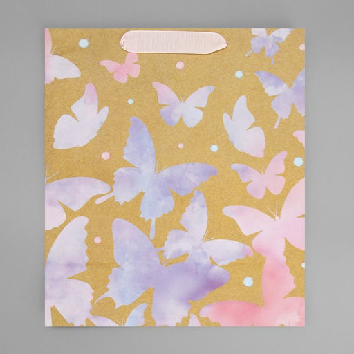 Пакет крафтовый вертикальный Акварельный, ML 23 27 11,5 см - Дарите счастье фото 10