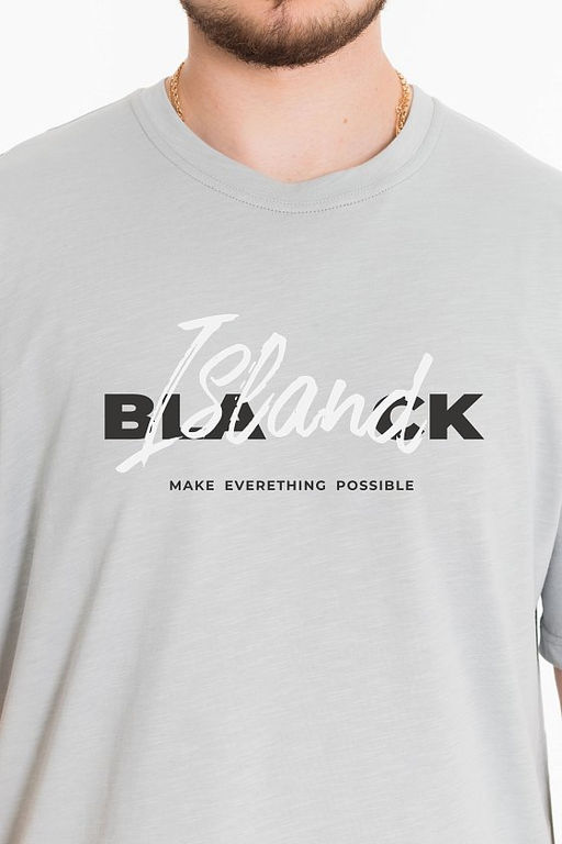 Футболка М125063Па серый - Елена фото 2