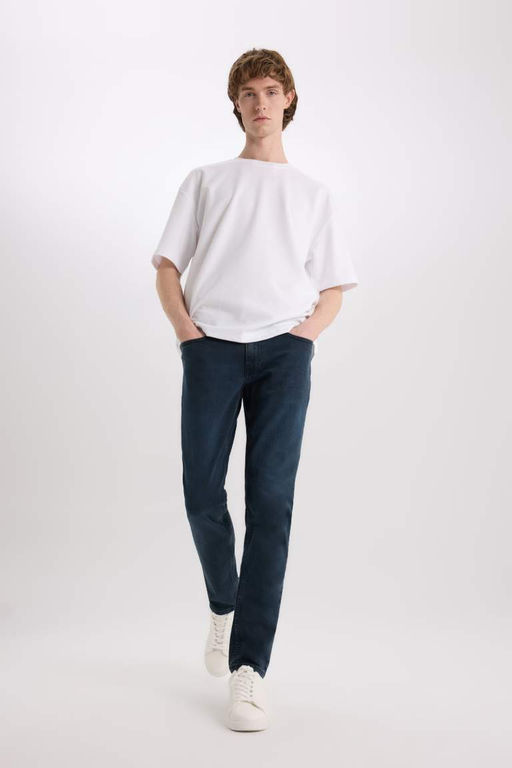 Pedro Slim Fit Dar Kal?p Normal Bel Dar Paca Jean Pantolon - Defacto фото 3