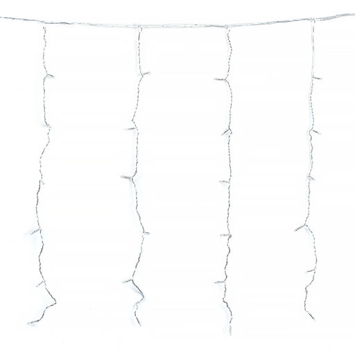 Электрогирлянда светодиодная Бахрома, 6*0,7м, 192 лампы, холодный