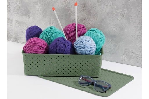 Корзинка с крышкой 7,5 л 35*24,5*10,5 см Береста оливковая - Elan gallery фото 14