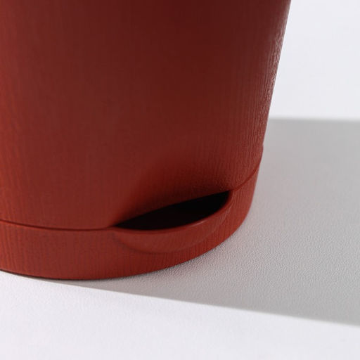 Цена за 3 шт. Горшок для цветов с прикорневым поливом «Альянс», 0.4 л, d=10 см, h=8.5 см, пластиковый, цвет терракот