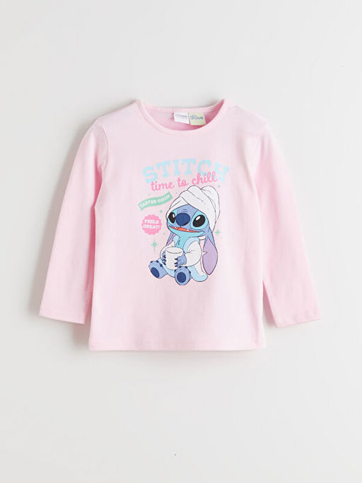 Stitch Lisansl? K?z ?ocuk Pijama Tak?m