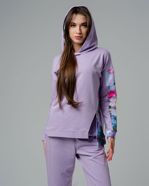 Худи с принтованными вставками HP003 - Sahar art lab фото 3