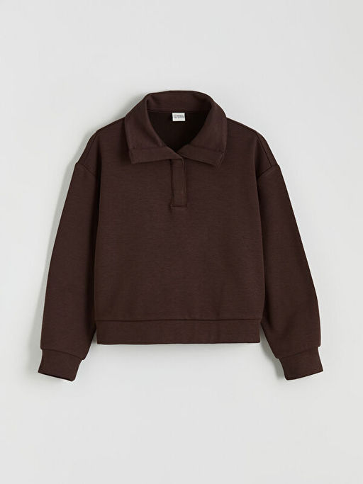 Polo Yaka K?z ?ocuk Soft Touch Sweatshirt ve E?ofman Alt