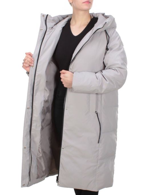 2233 BEIGE Пальто женское зимнее AKIDSEFRS (200 гр. холлофайбера) - Fashion фото 7