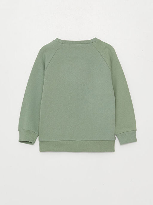 Bisiklet Yaka Uzun Kollu Bask?l? Erkek Bebek Sweatshirt - Waikiki фото 2