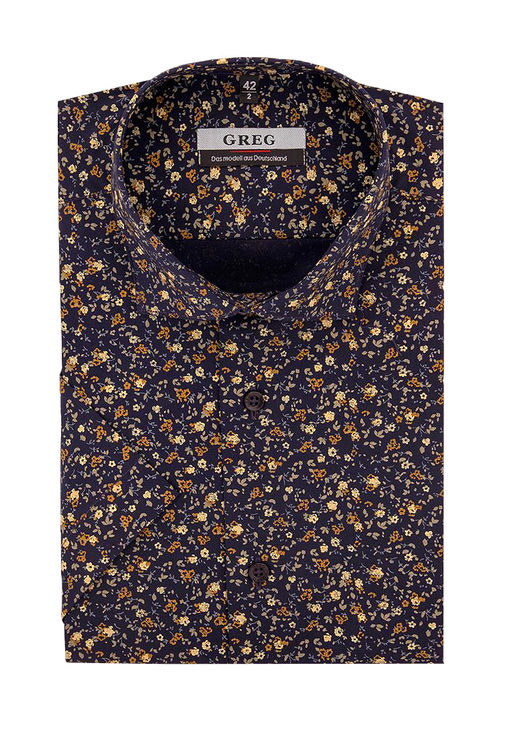 Сорочка мужская короткий рукав GREG 253/107/5432/KZS STRETCH  фото 2