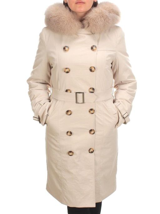 21002 BEIGE Пальто зимнее женское MAILILUO (150 гр. холлофайбера) - Fashion фото 2