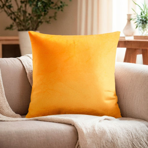 Подушка декоративная Этель цв. желтый, 30*30см, велюр  фото 5