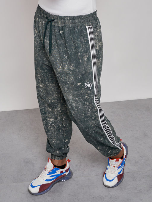 Брюки джоггеры спортивны мужские зеленого цвета 12931Z - Mtforce фото 13