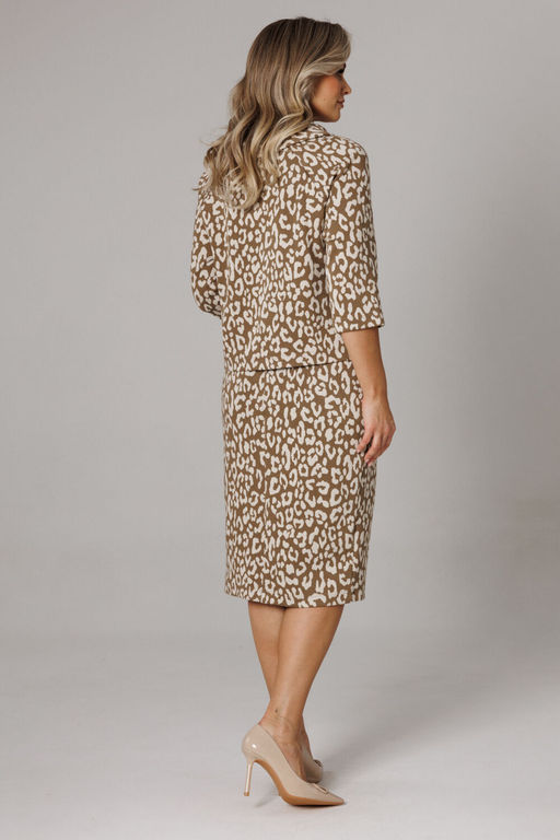 Костюм Anastasia 1303 кофейный (анималистический принт) фото 5