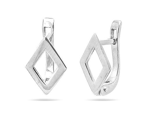 Моносерьги из серебра без вставки, Ю-22017р