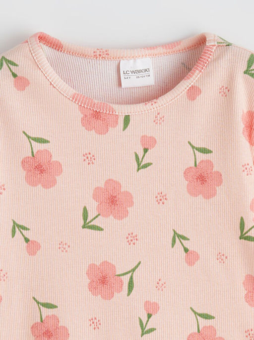 ?i?ekli K?z ?ocuk Pijama Tak?m?