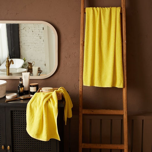 Полотенце махровое Экономь и Я 50*90 см, цв. желтый, 100% хлопок, 320 гр/м2  фото 11