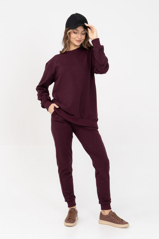 Брюки женские 449L3-33 т.сливовый - Solo mio фото 2