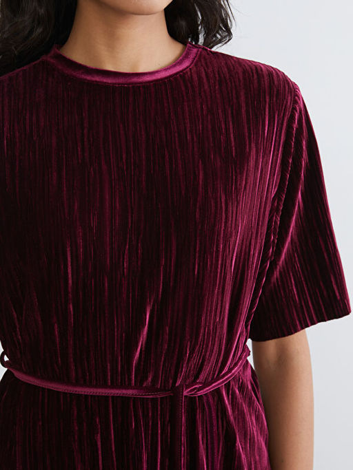 Bisiklet Yaka Beli Ku?akl? Kad?n Tunik