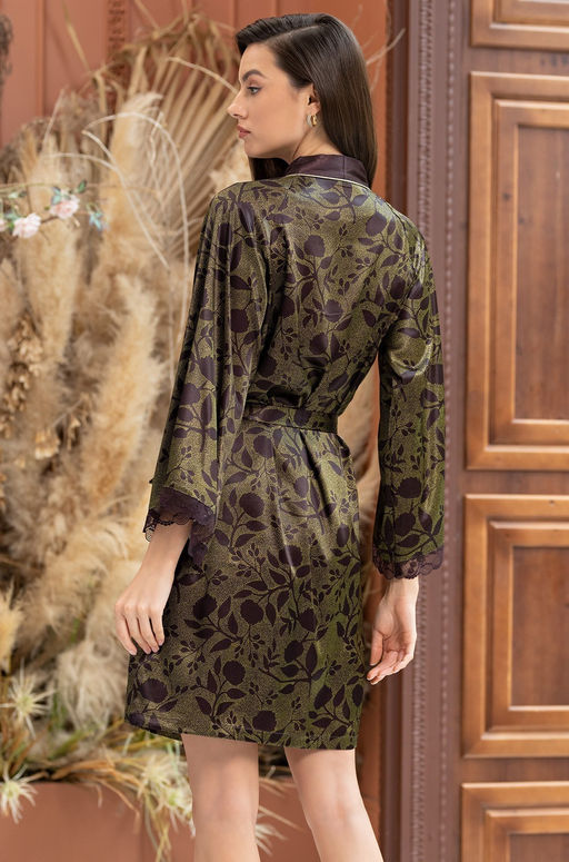 ELECTRA 4013 Короткий запашной халат Mia-Amore с широким рукавом длиной 3/4  фото 2