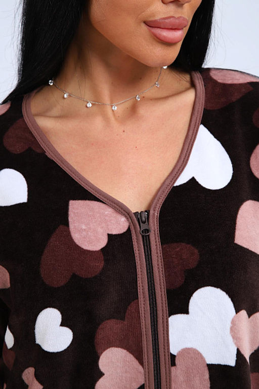 Халат велюровый на молнии (941-6) - Плиона фото 147