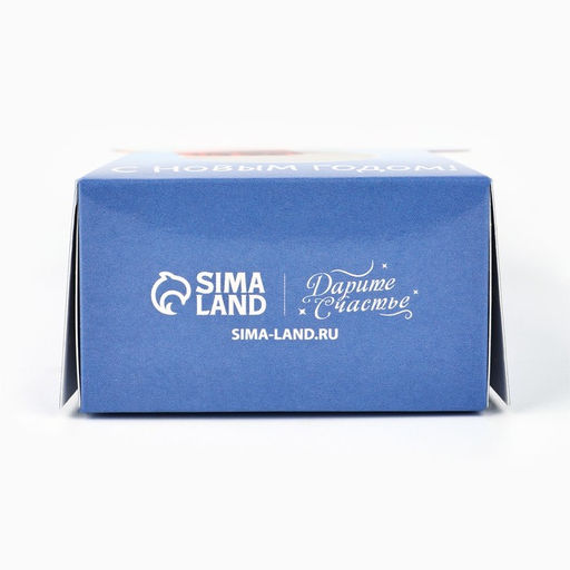 Цена за 5 шт. Коробка новогодняя складная с окном «Снеговик», 6×12.5×3.5 см