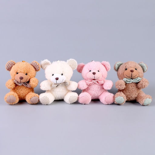 Мягкая игрушка Мишка на брелоке, 12 см, цвет МИКС - Simaland фото 6