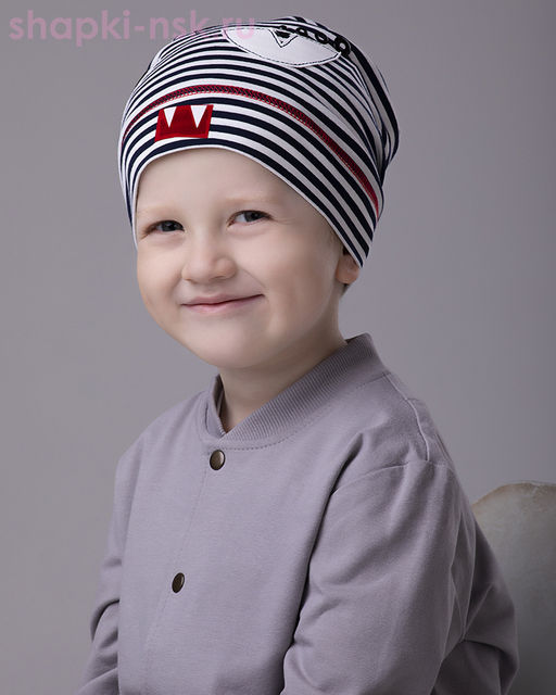 256 Ш Монстрик Колпак для мальчика (50-52)