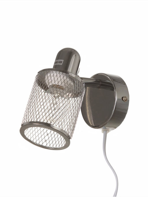 Бра настенное BayerLux «Анрия», 1хЕ14, 40 Вт, хром, 14×8×12 см