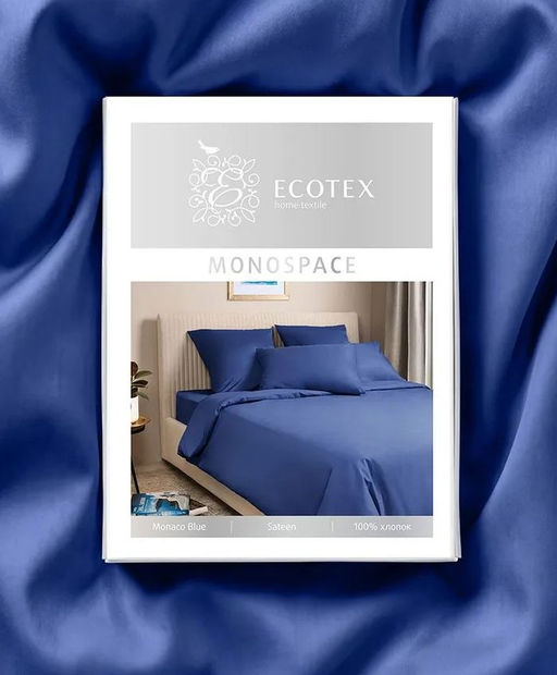 Постельное белье Моноспейс 2сп Max + 4 наволочки, темно-синий - Ecotex фото 11