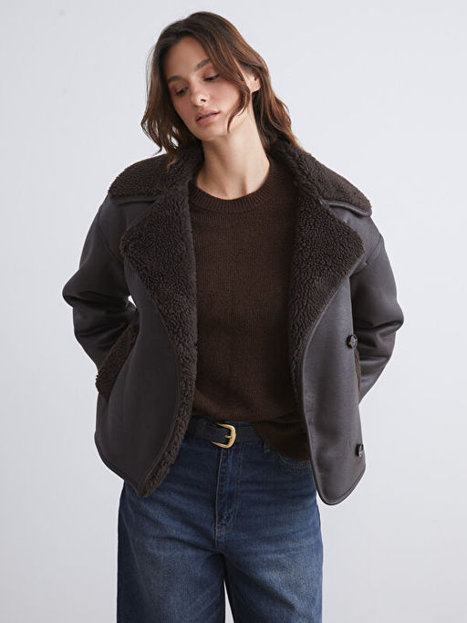 K?rk Yaka Oversize Kad?n S?et Mont