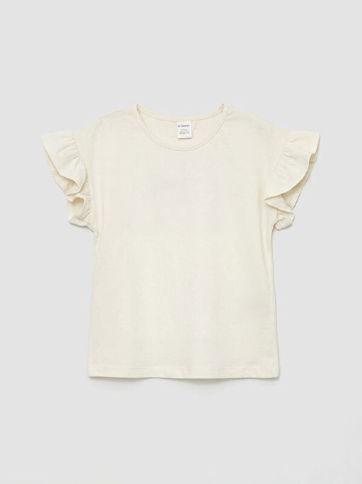 Bisiklet Yaka K?z ?ocuk Ti??rt