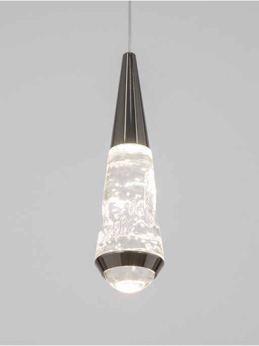 Светильник BayerLux «Сандрес», LED, 5 Вт, 4000К, чёрный хром, 7×7×26-176 см