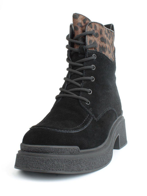 04-M512B-531-2M-14 BLACK Ботинки зимние женские (натуральная замша, натуральный мех) - Фабричный китай фото 8