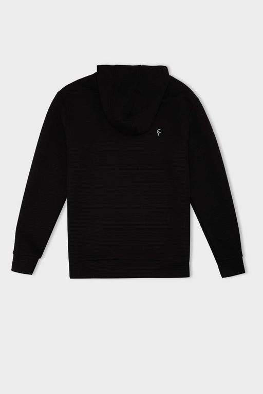 Стеганая толстовка стандартного кроя DeFactoFit с капюшоном