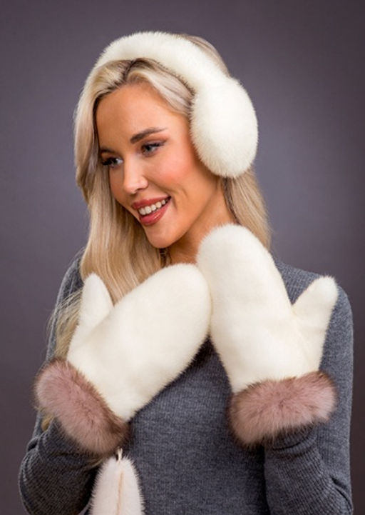 Наушники норка жемчуг