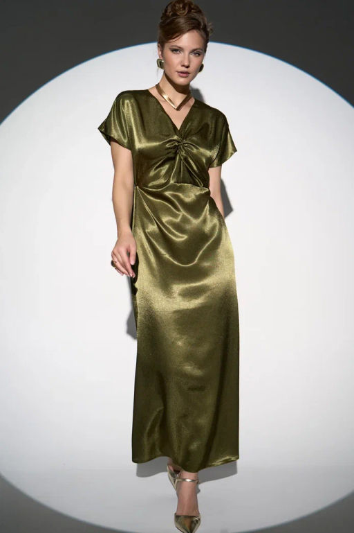 Платье Иола (олива) - Эльза фото 15