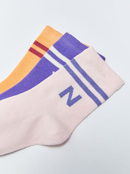 Desenli K?z ?ocuk Soket ?orap 3l? - Waikiki фото 3