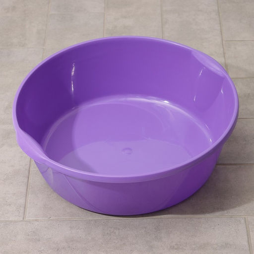 Таз хозяйственный круглый, 20 л, d=49 см, h=15 см, пластик, МИКС