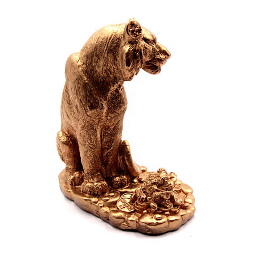 Тигр и жаба на монетах символизирует мощную защиту процветающего семейства 18-16см ХРУПКОЕ