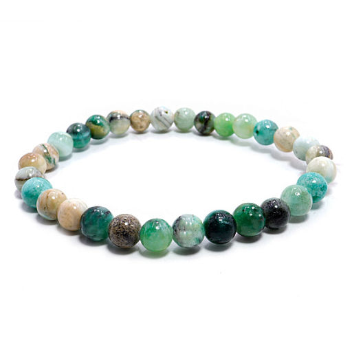 Браслет из камня Байкальский хризопраз Привлекает денежные потоки, помогает быстро разбогатеть 6мм