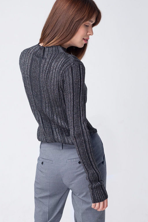 Джемпер с люрексом - Vilatte фото 2