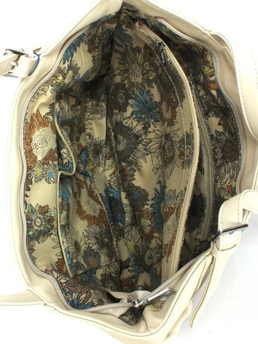 Сумка женская искусственная кожа VSH-0122, 1отд+карм/перег, бежевый SALE 253637 - Adelia фото 8