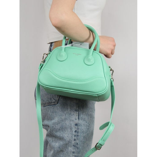 Сумка женская искусственная кожа DJ-CM 6966-AQUA GREEN, 1отд, плечевой ремень, зеленый SALE 261521 - Adelia фото 5