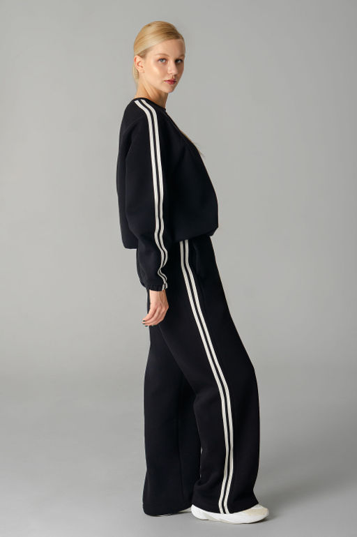 Арт. 2918 Костюм женский с начесом 46-54 (5 шт) Цвет:черный